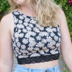 Daisy Crop Tank Top